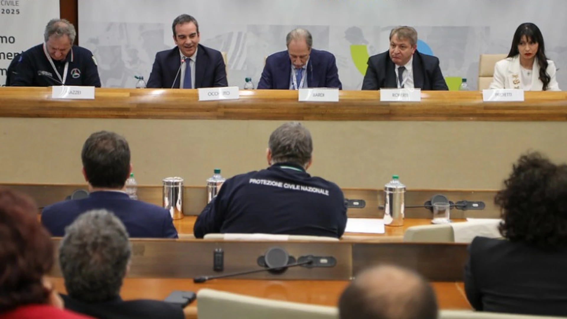 Stati generali della Protezione Civile, il presidente della Regione Molise Roberti a Roma.